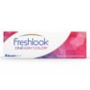 Freshlook Color One-Day contact lenses box offering daily wear and vibrant color enhancement.