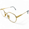 Po.le Optik Gold Glasses - Classic Italian Round Frame - Al-Aziz Optical