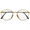 Po.le Optik Gold Glasses - Classic Italian Round Frame - Al-Aziz Optical