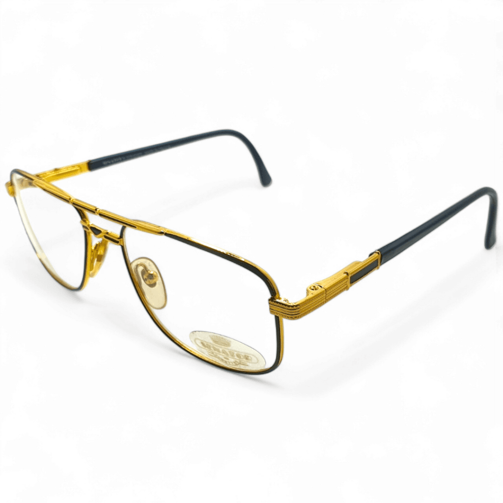Senator Eyeglasses - Classic Black & Gold Frames | Al-Aziz Optical