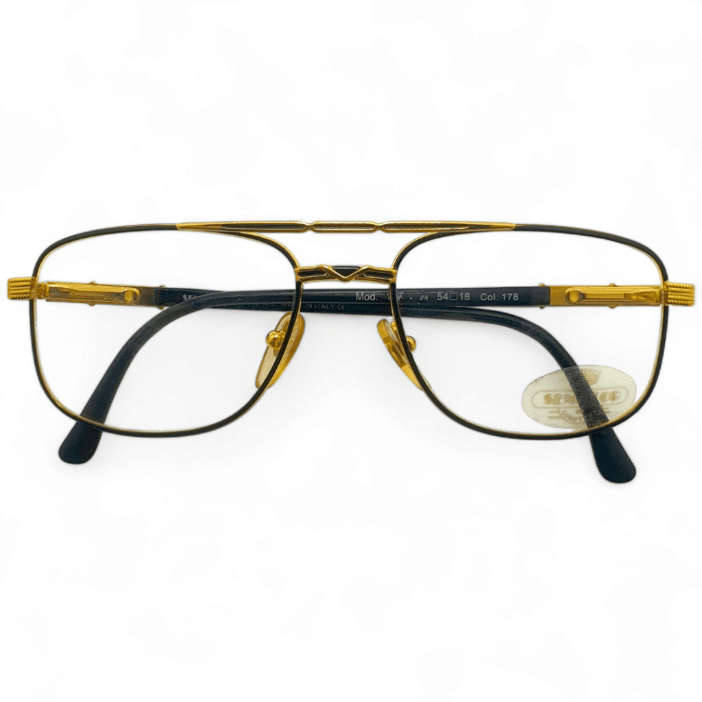 Senator Eyeglasses - Classic Black & Gold Frames | Al-Aziz Optical
