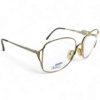 Explore the luxurious Safilo Elasta Square Women’s Glasses with gold metal frames. Square-shaped design with Elasta hinge technology for comfort and flexibility, available at Al-Aziz Optical.