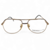 1980s ViennaLine aviator glasses with a gold finish and double bridge design.