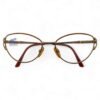 top down view of Safilo vintage cateye glasses