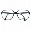 Top view of Dunhill Matte Black Carbon Fiber Eyeglasses - showing the lightweight and sophisticated frame structure