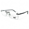 Side view of Mont Blanc rimless eyeglasses in Pakistan