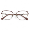 Carolina Herrera D1018 Burgundy Gold Eyeglasses