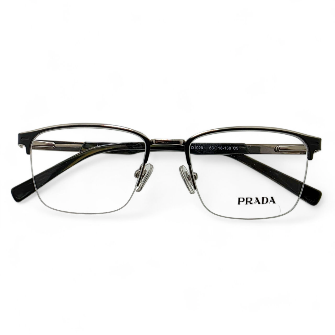 Prada D1029 Half-Rimless Eyeglasses