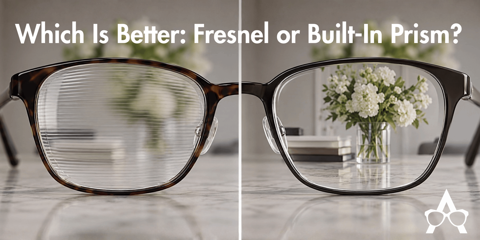 Fresnel vs built-in prism glasses